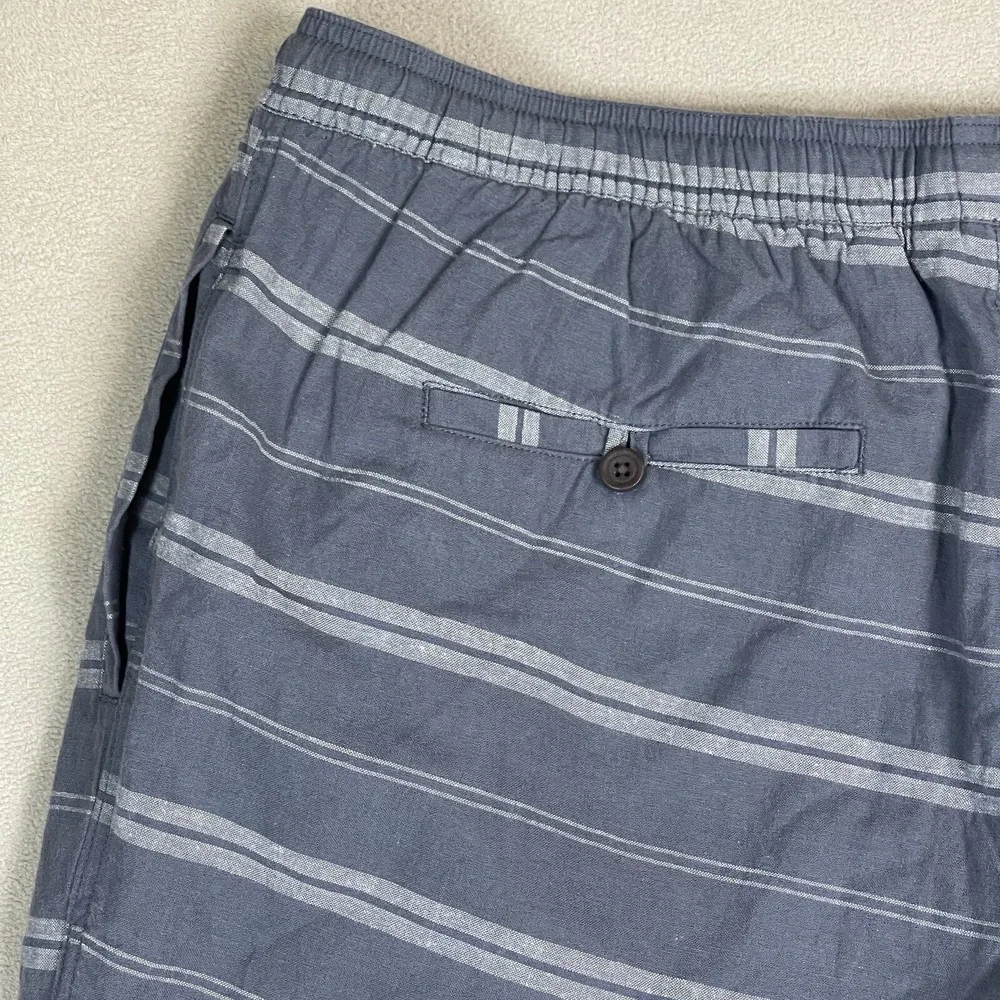Katin Shorts Mens XL‎ Gray Striped Hybrid Board Shorts Adult